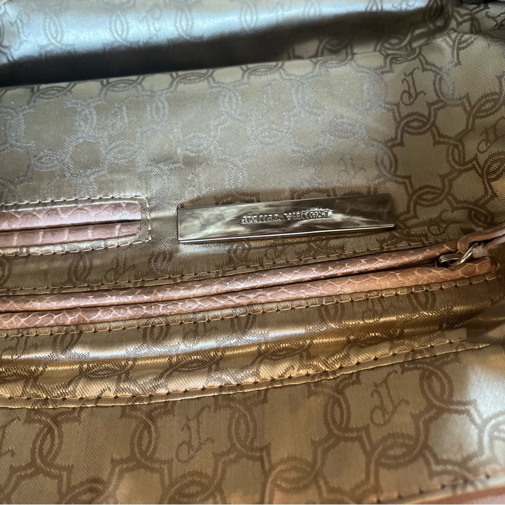 Ivanka Trump Vintage Y2K Tan Two Way Crossbody Bag with Chain Strap EUC - Picture 11 of 14